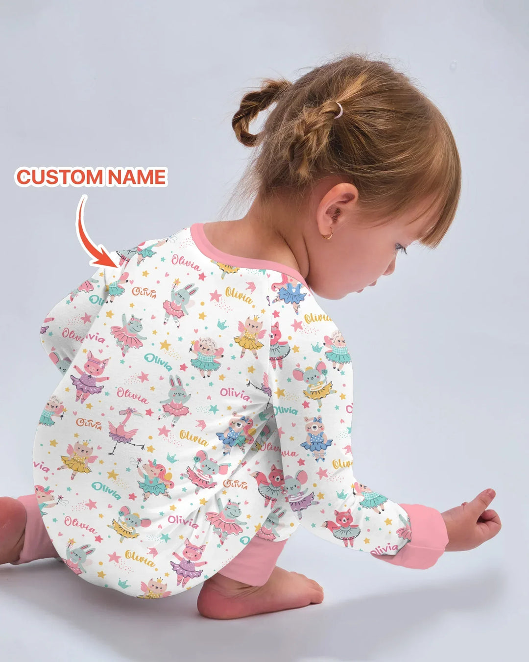 Fairy Friends Ballet Custom Name Bamboo Convertible Zippy