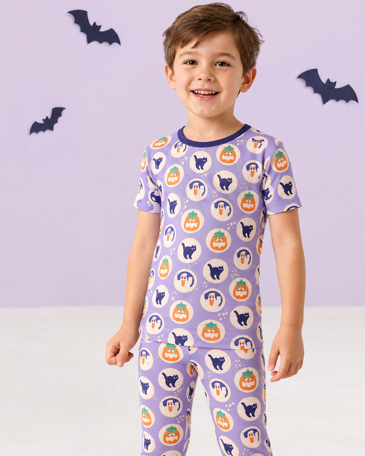 Boo Crew Bamboo Two Piece Short Sleeve Pajama Set