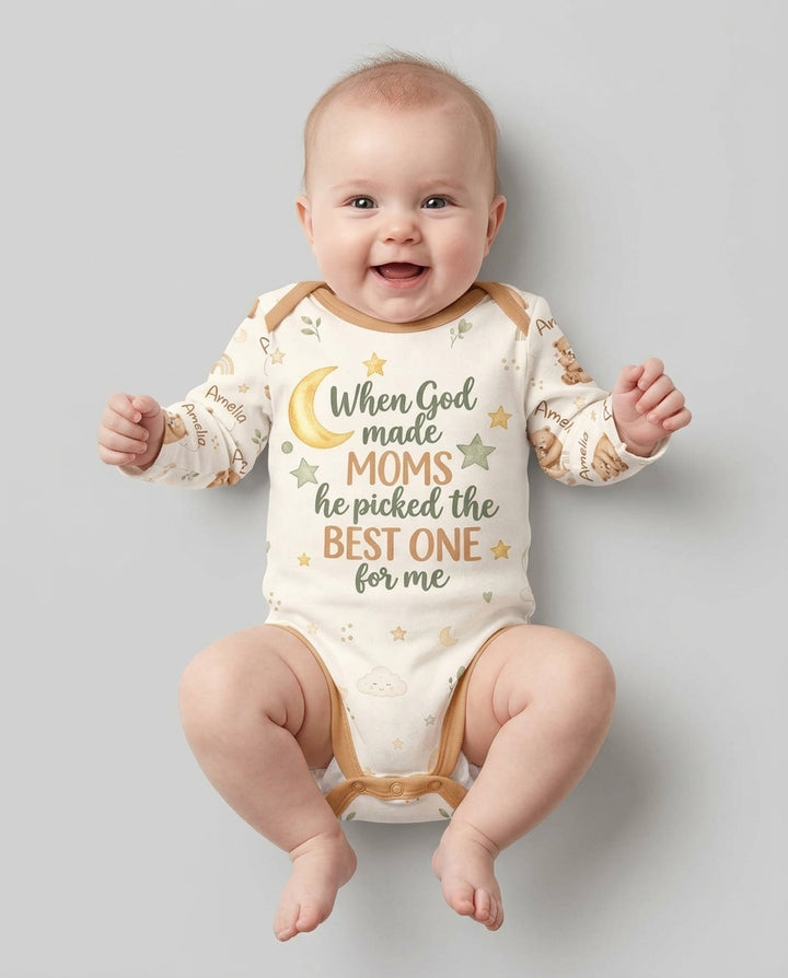 When God Made Moms Bamboo Bodysuit