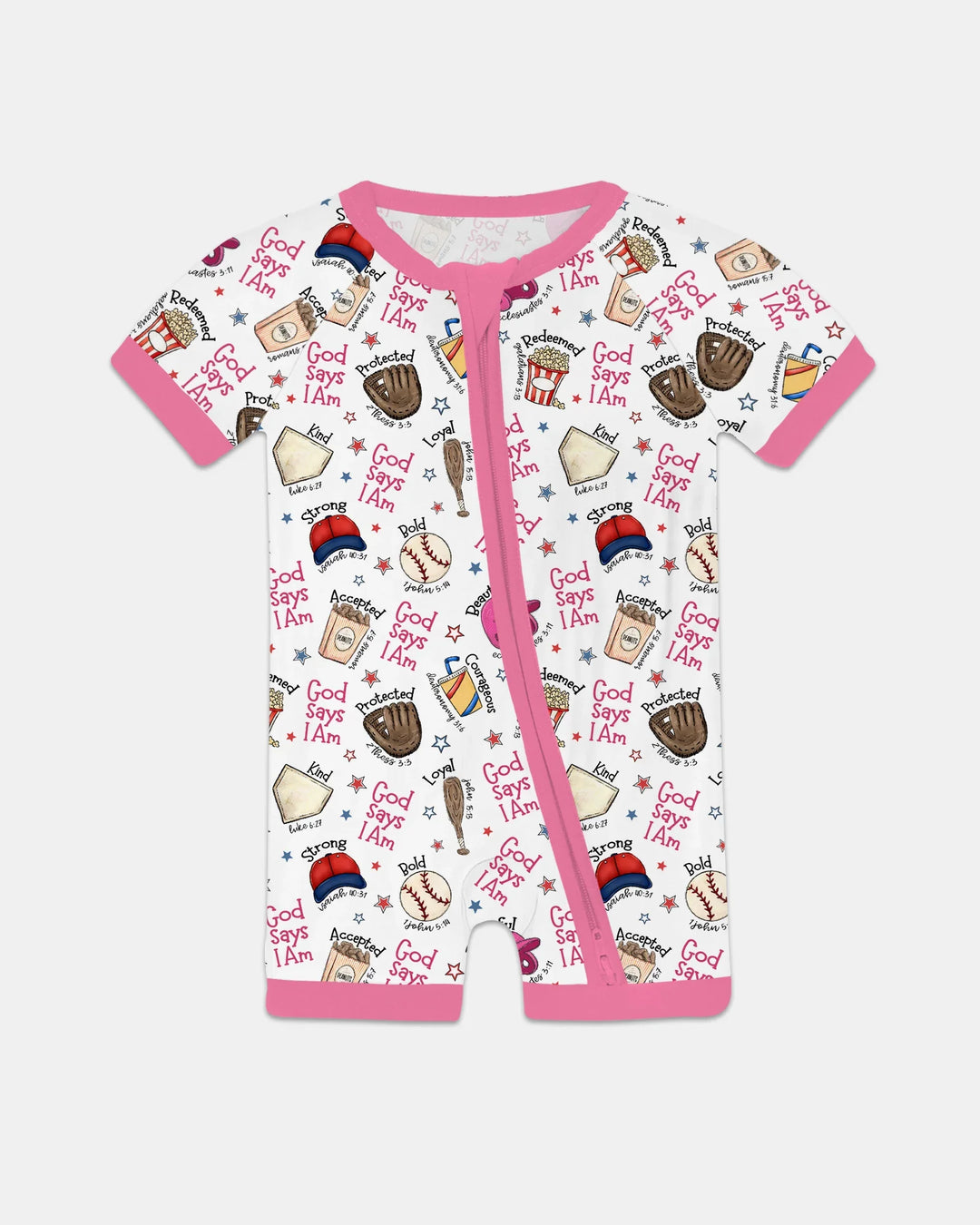 Christian Baseball Bamboo Shorty Zippy