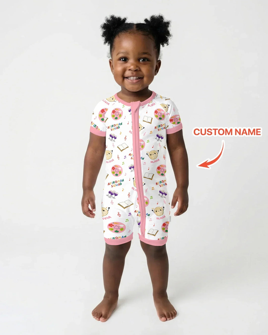 Custom Name Passover Afikoman Squad Bamboo Shorty Zippy