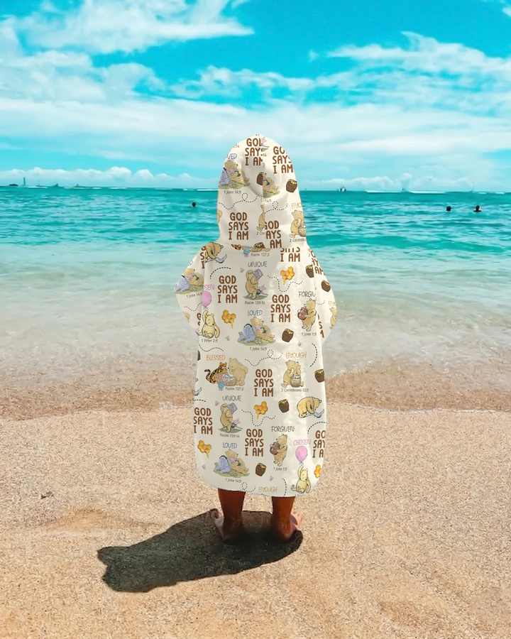 God Says I Am – Little Blessings Bamboo Swim Poncho