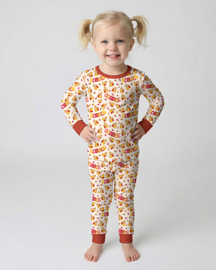 Gobble Gobble Bamboo Two Piece Long Sleeve Pajama Set