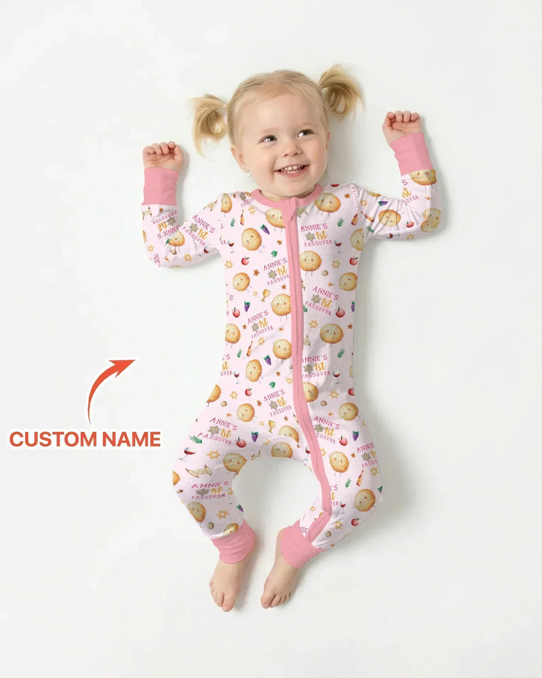 Custom Name 1st Passover Bamboo Convertible Zippy