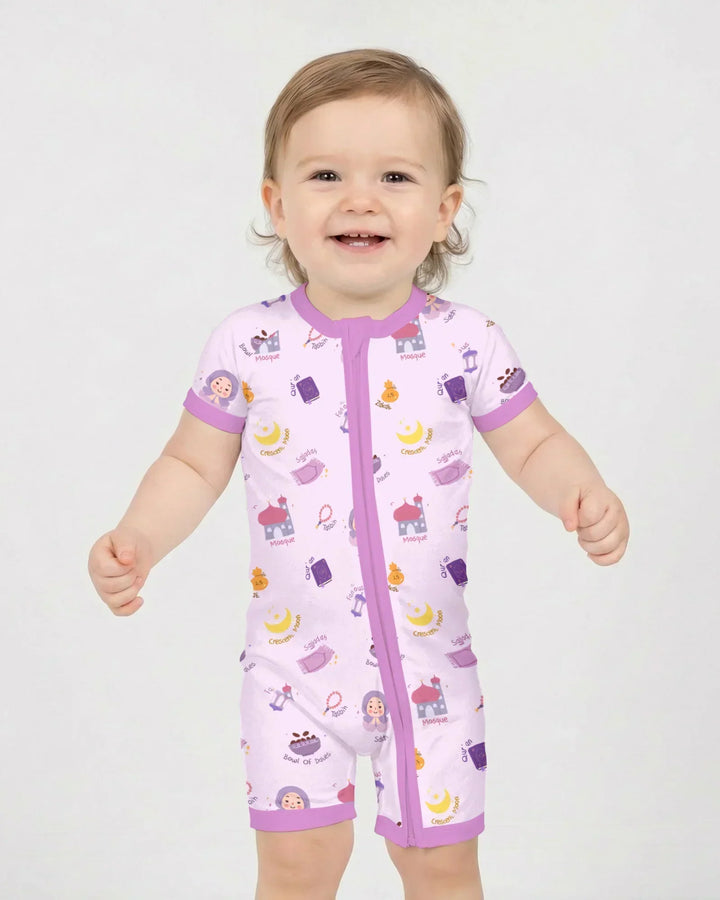 Cute Ramadhan Mubarak Bamboo Shorty Zippy
