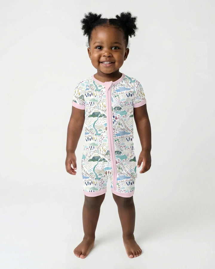 Whimsical Psalms 23 Map Bamboo Shorty Zippy