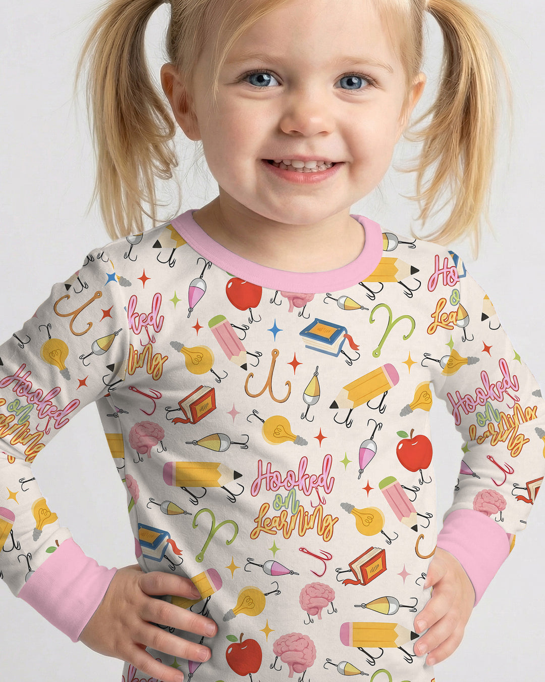 Template Bamboo Two Piece Long Sleeve Pyjamas Set