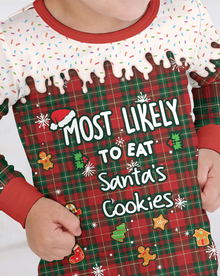 Funny Christmas Family Matching Bamboo Two Piece Long Sleeve Pajama Set