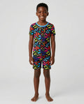 Hebrew Harmony Family Matching Bamboo Two Piece Short Sleeve Shorts Pajama Set