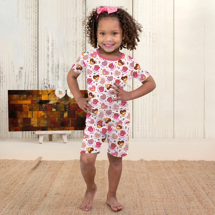 Te quiero un churro Bamboo Two Piece Short Sleeve Shorts Pajama Set