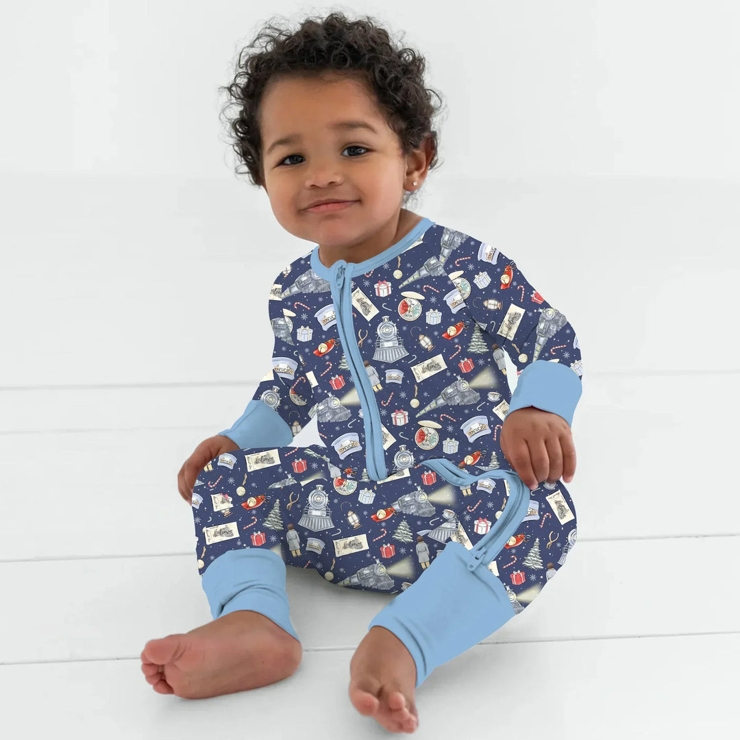 Christmas Train Bamboo Convertible Zippy