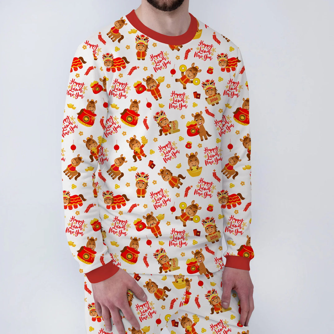 Year of the Horse Bamboo Men's Pajama Set