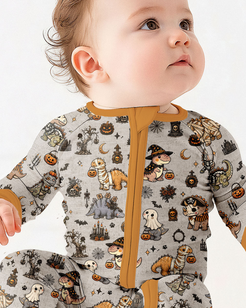 Vintage Halloween Dinosaur Bamboo Convertible Zippy