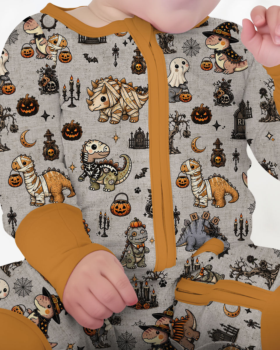 Vintage Halloween Dinosaur Bamboo Convertible Zippy
