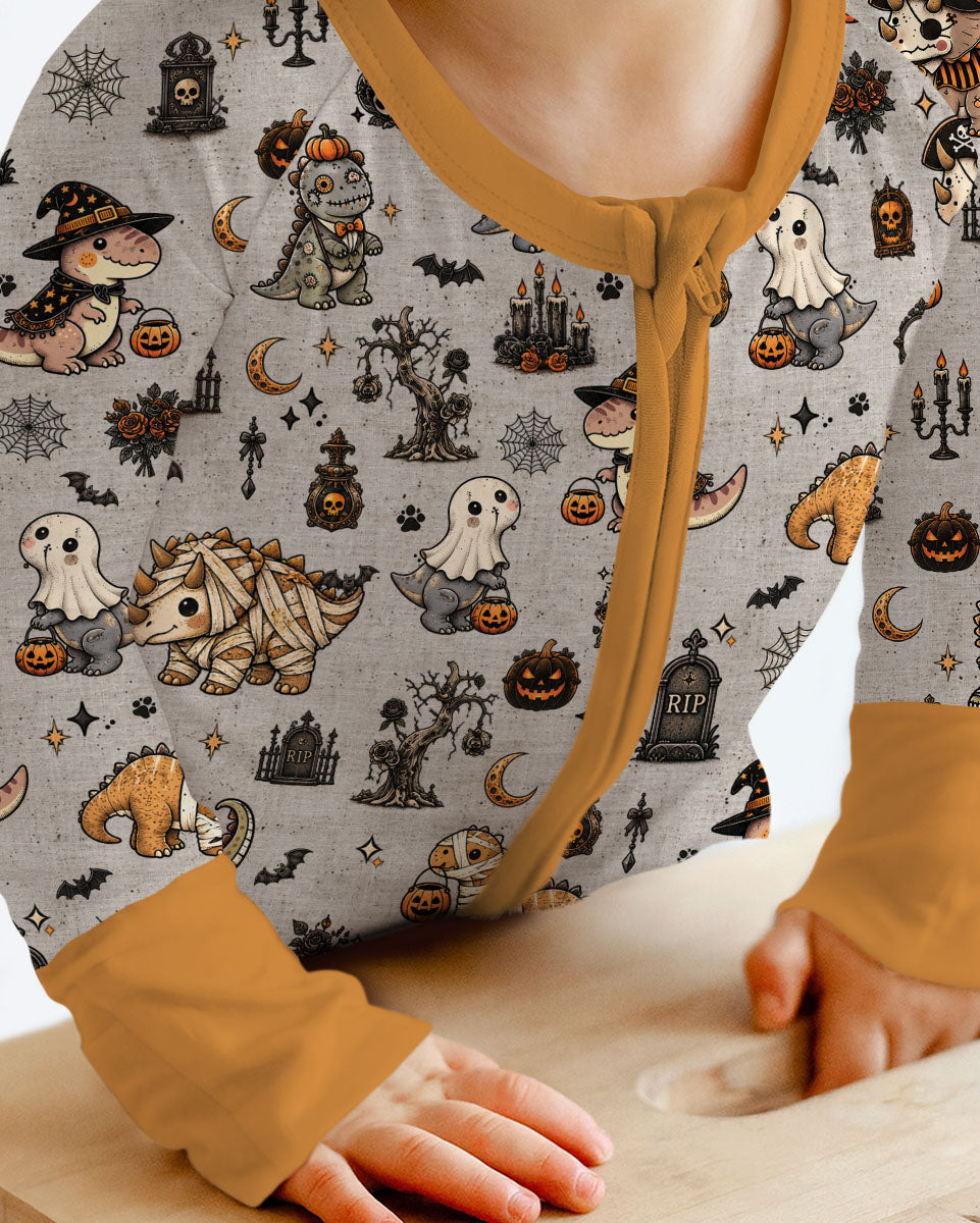 Vintage Halloween Dinosaur Bamboo Convertible Zippy