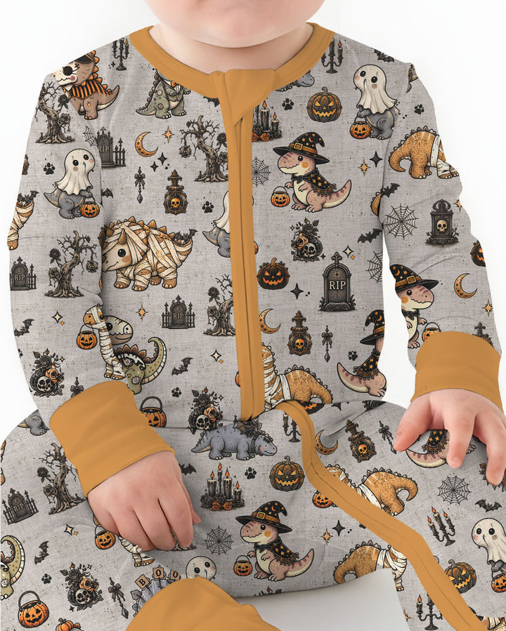Vintage Halloween Dinosaur Bamboo Convertible Zippy