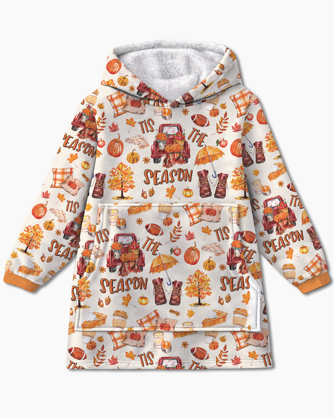 Fall Tis the Season Bamboo Blanket Hoodie