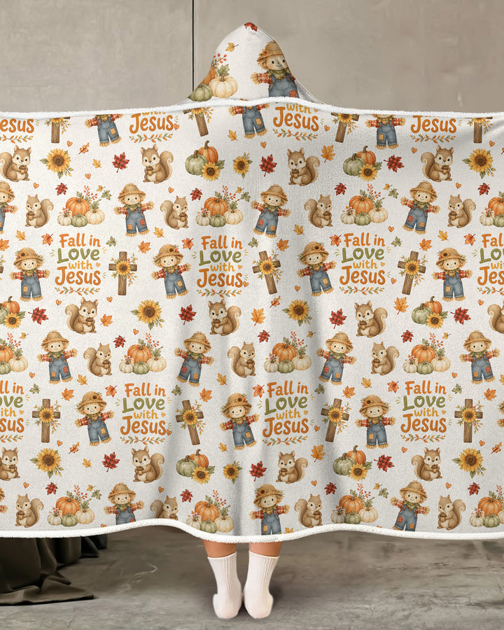 Fall For Jesus Bamboo Wearable Hooded Blanket