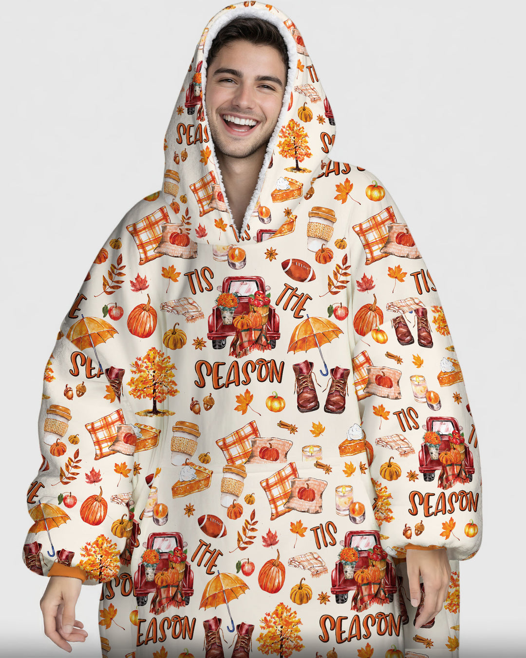 Fall Tis the Season Bamboo Blanket Hoodie
