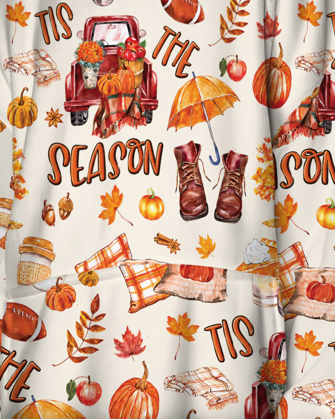 Fall Tis the Season Bamboo Blanket Hoodie