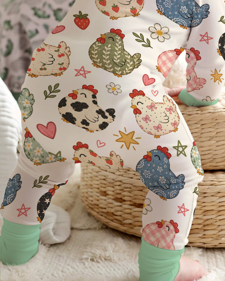Playful Farm Chicken Bamboo Convertible Zippy