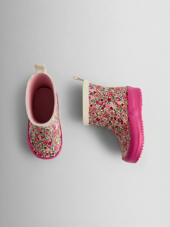 Light Purple Print Short Wellies