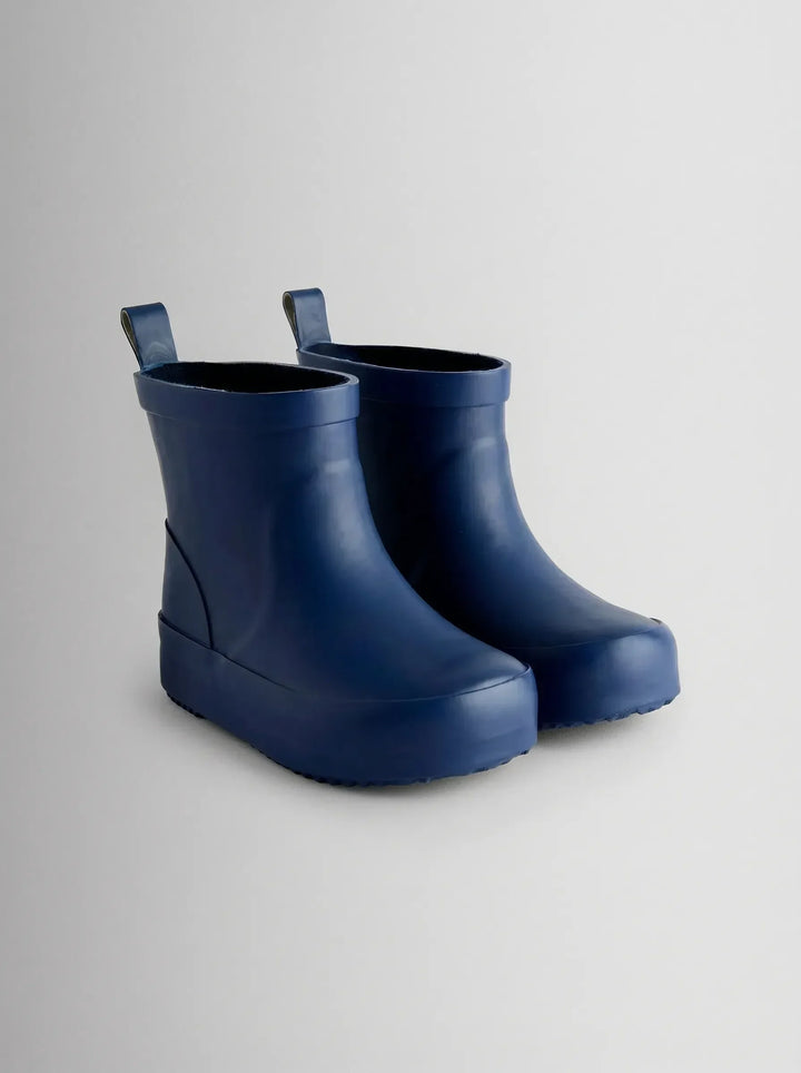 Navy Blue Short Plain Wellies