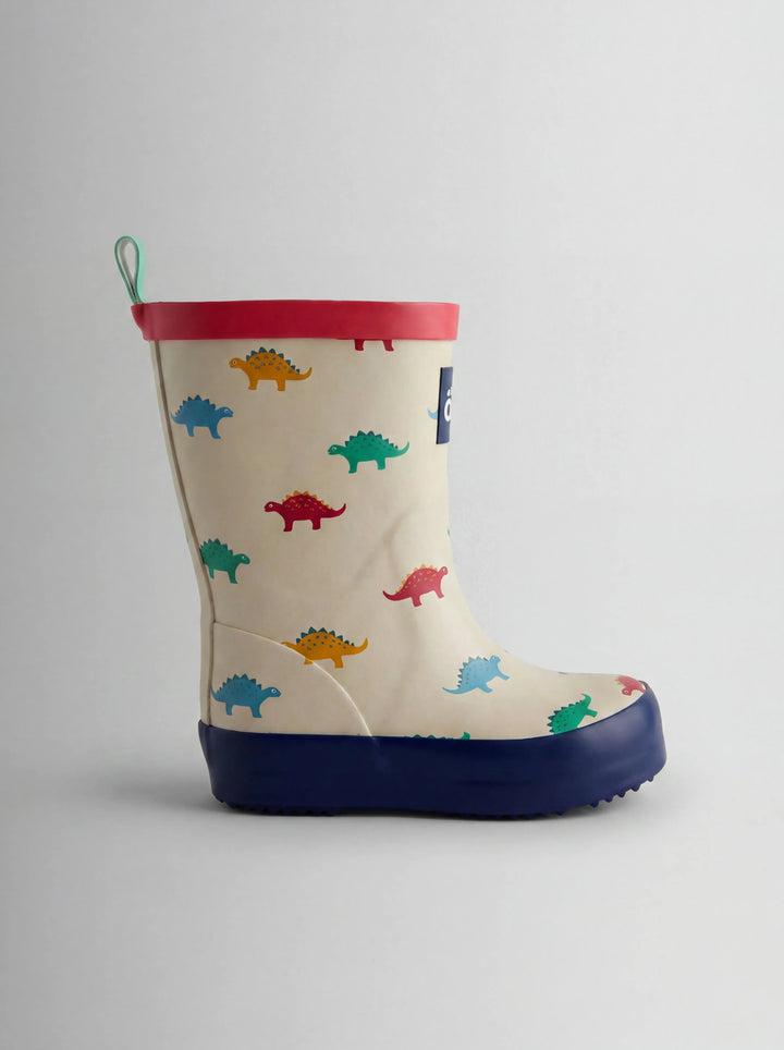 Stone Dino Print Wellies