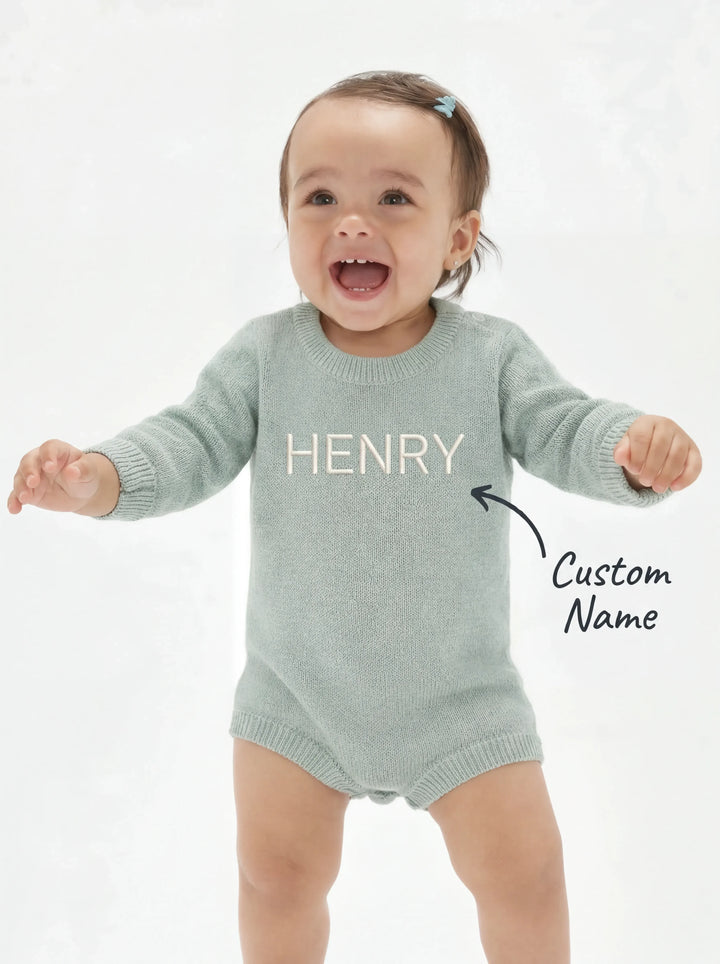 Custom Name Knit Sweater Bubble
