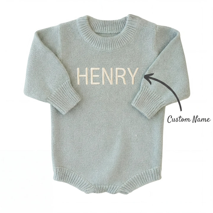 Custom Name Knit Sweater Bubble