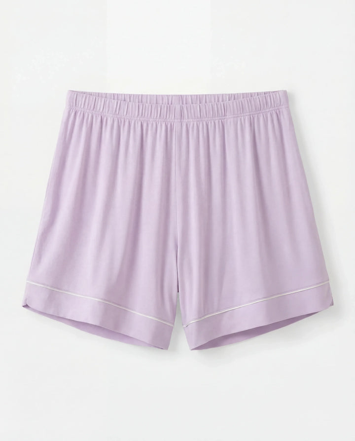 Misty Lavender Bamboo Women Short Pajama Set