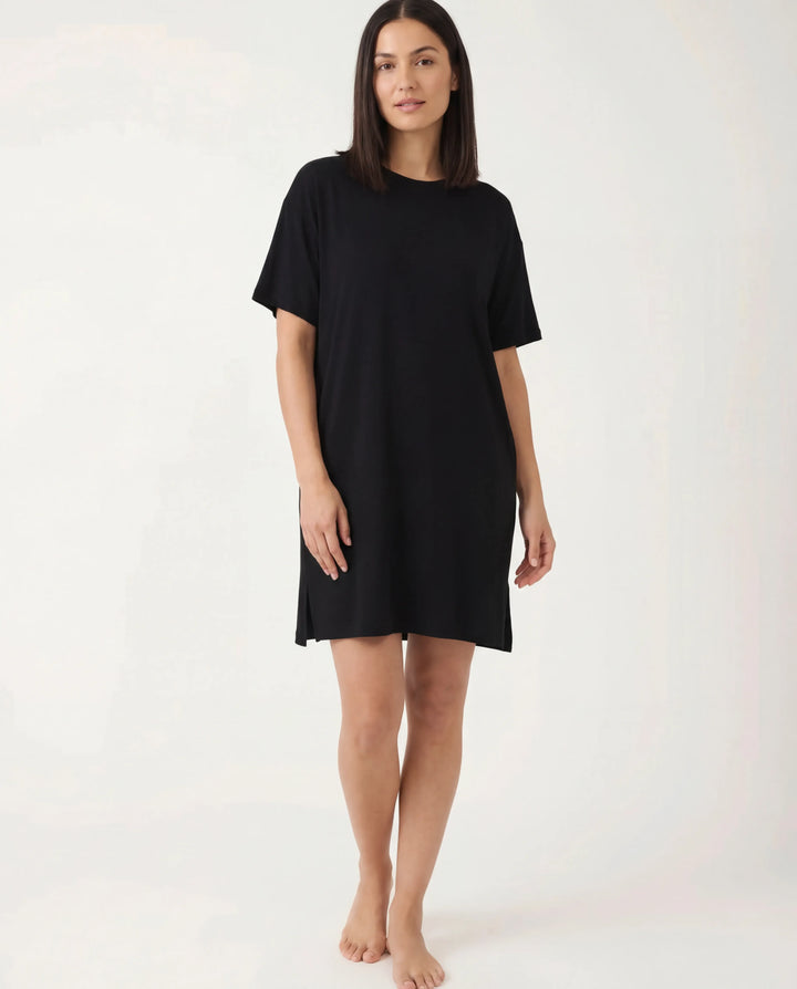Black Bamboo Women Lounge Dress