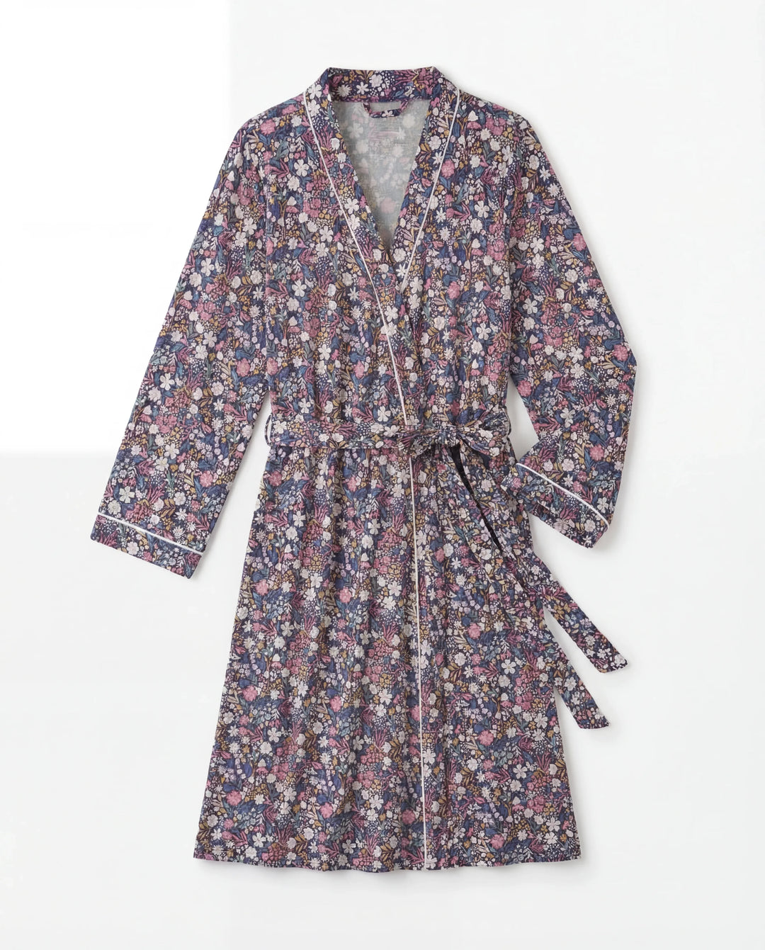 Midnight Petals Bamboo Women Robe