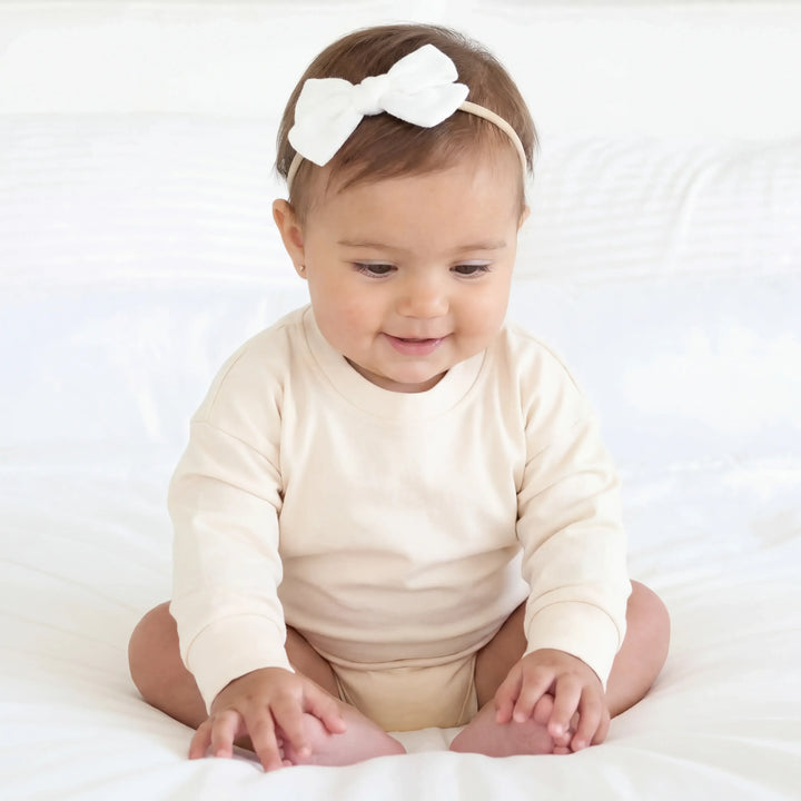 Bamboo Long Sleeve Bubble Romper