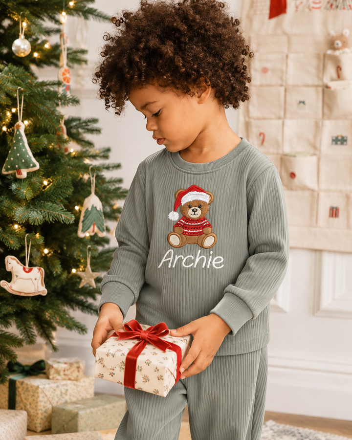 Template Bamboo Two Piece Long Sleeve Pyjamas Set
