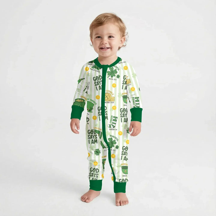God Says I Am - Lucky & Loved Bamboo Convertible Zippy
