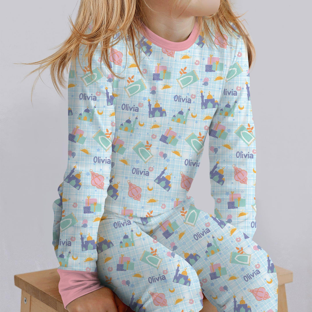 Ramadan and Eid Bamboo Two Piece Long Sleeve Pajama Set