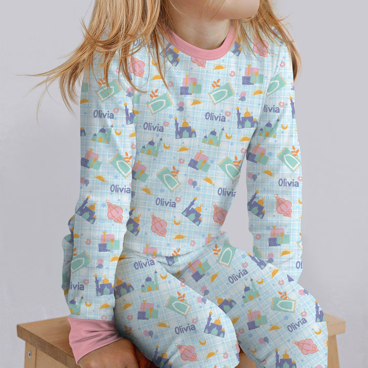 Ramadan and Eid Bamboo Two Piece Long Sleeve Pajama Set