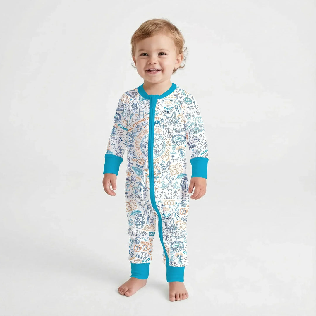 Doodle Passover Matching Family Bamboo Convertible Zippy