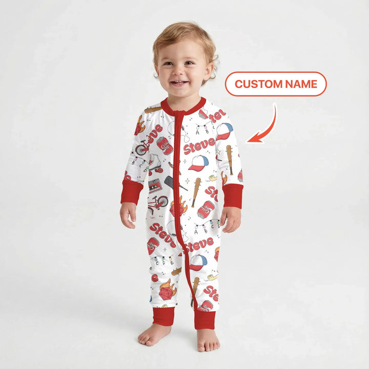 Custom Name Kids Adventure Bamboo Convertible Zippy