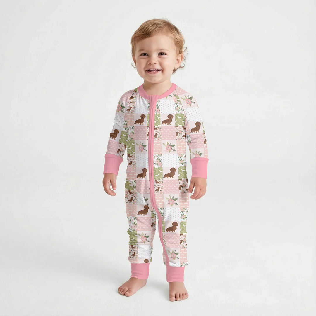Floral Dachshund Grace Bamboo Convertible Zippy