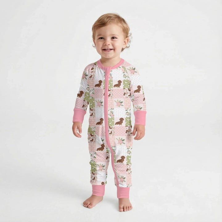 Floral Dachshund Grace Bamboo Convertible Zippy