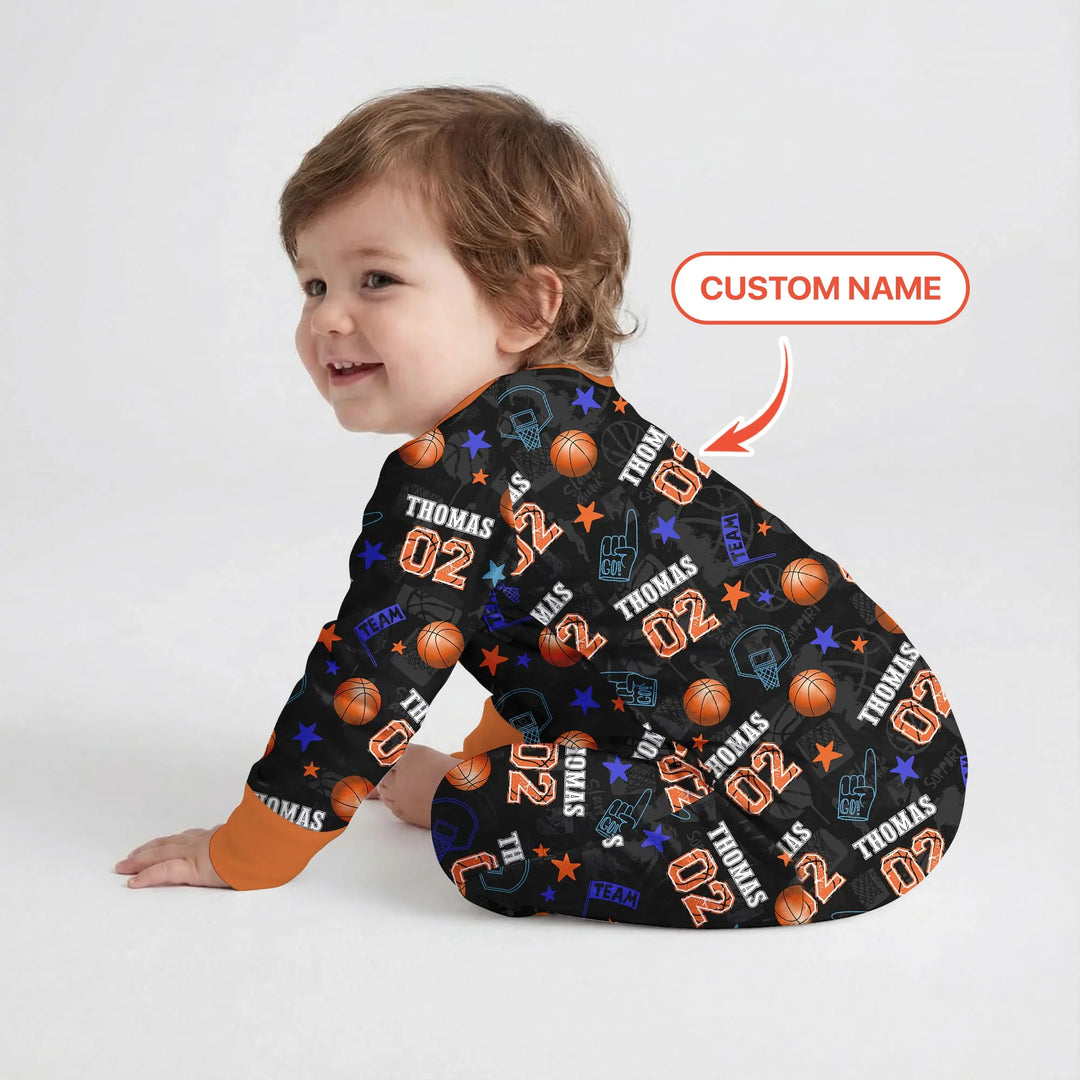 Custom Name Basketball Time Bamboo Convertible Zippy