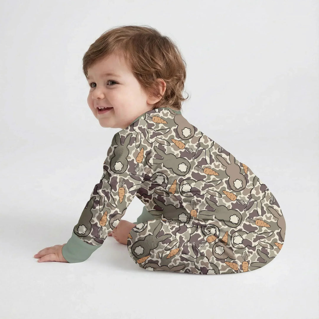 Camo Easter Bunny Bamboo Convertible Zippy