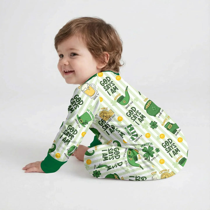 God Says I Am - Lucky & Loved Bamboo Convertible Zippy