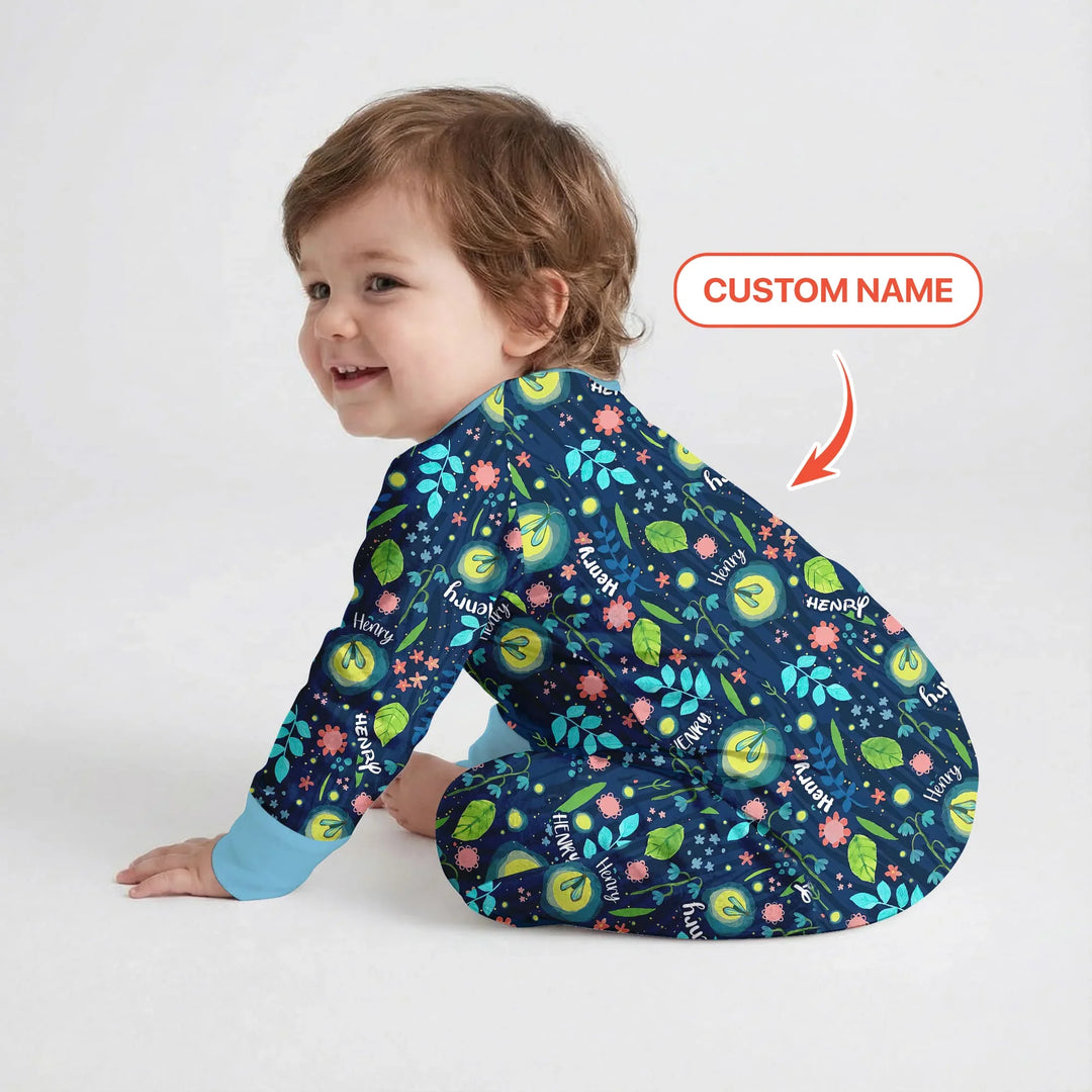 Nighttime Bugs Custom Name Bamboo Convertible Zippy