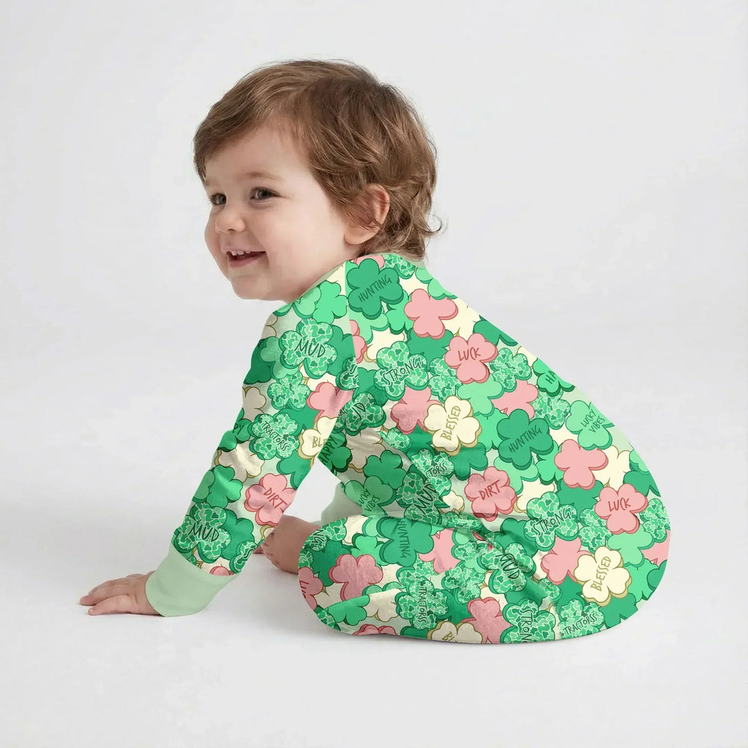 Lucky Vibes Shamrock Bamboo Convertible Zippy