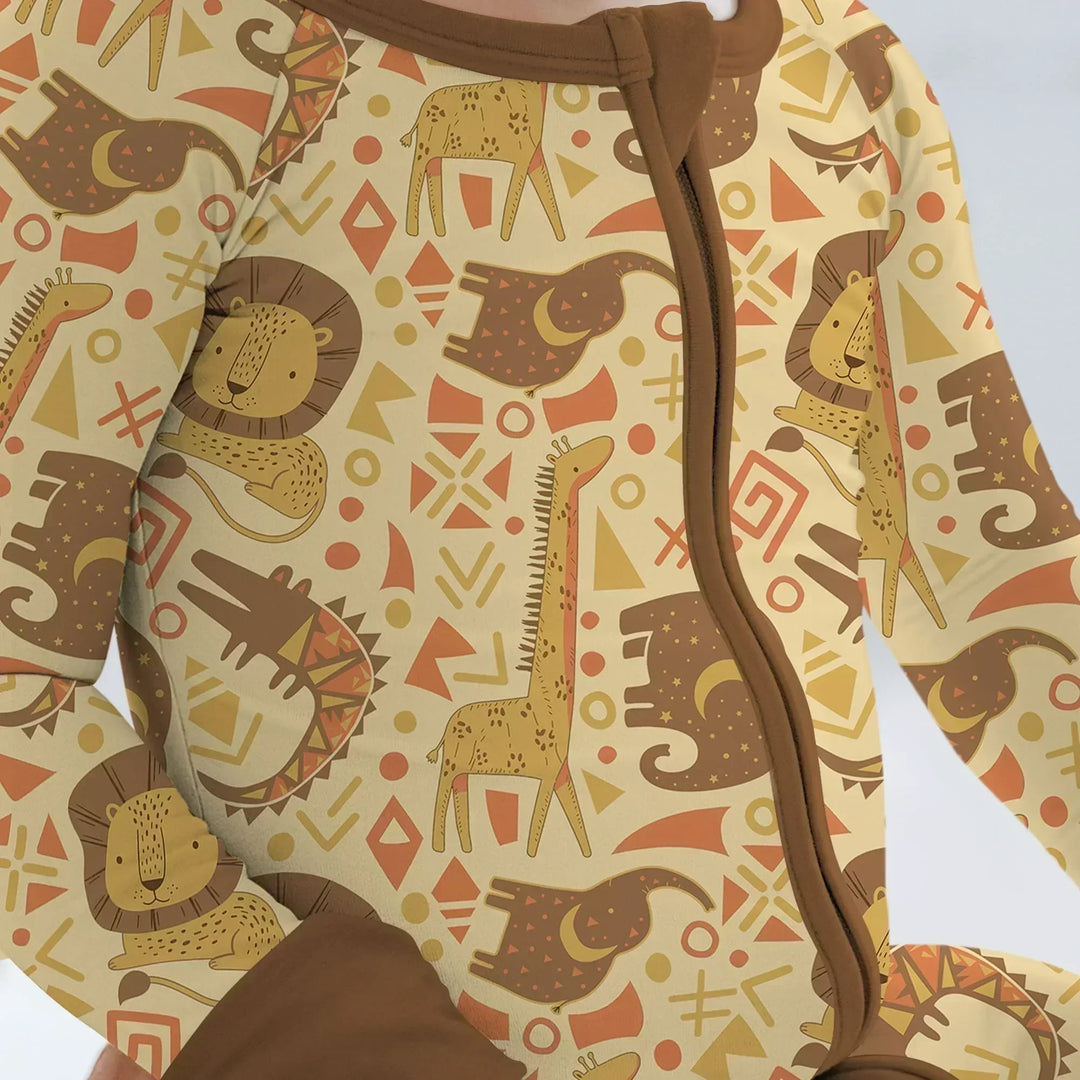 African Animals Spirit Bamboo Convertible Zippy