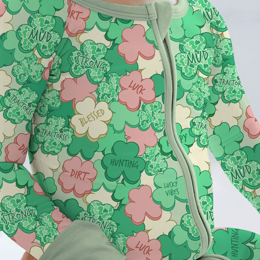 Lucky Vibes Shamrock Bamboo Convertible Zippy