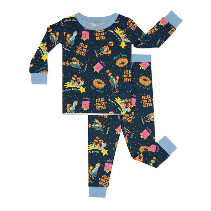 Feliz Dia de Reyes Bamboo Two Piece Long Sleeve Pajama Set